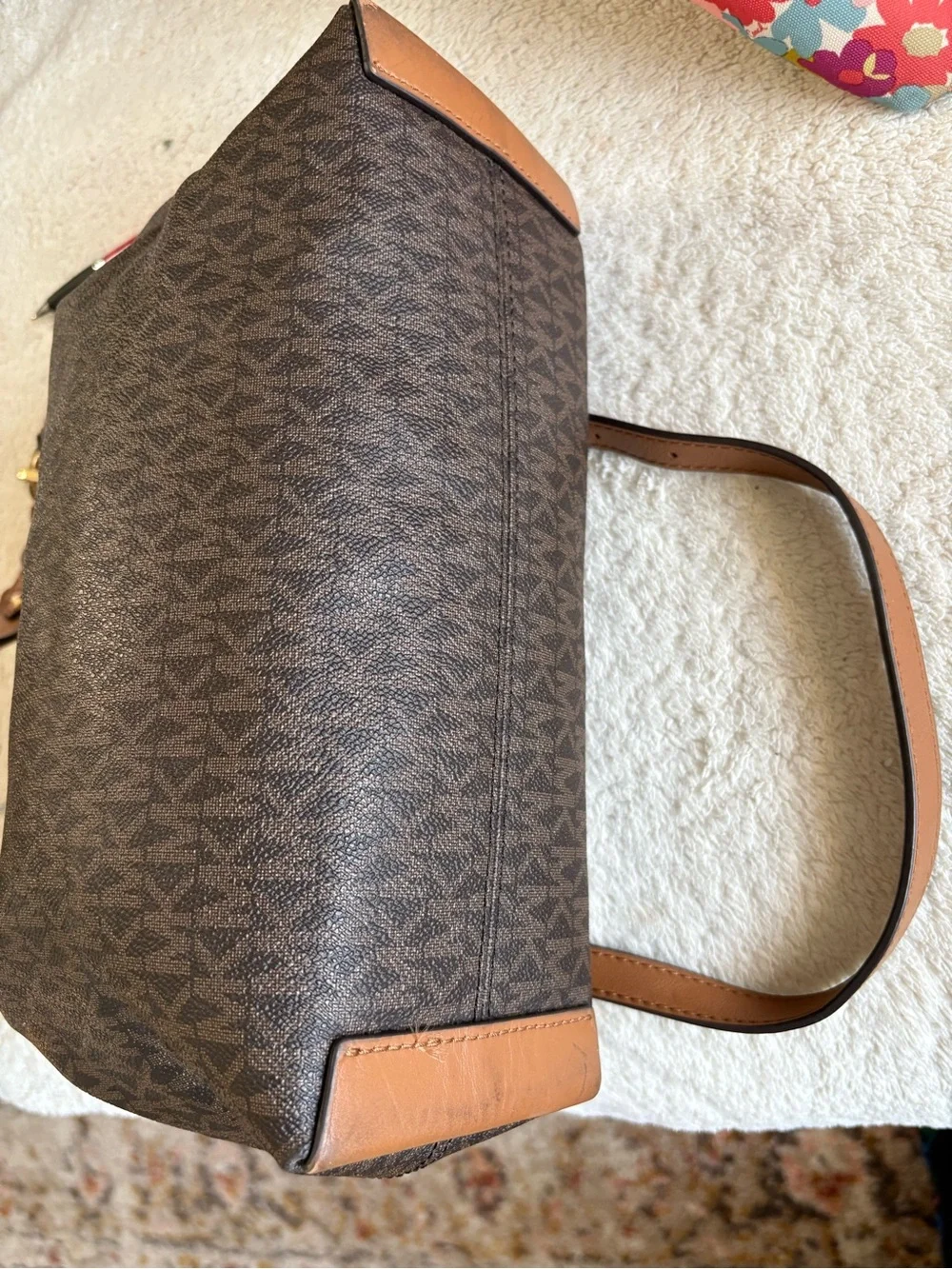 Michael Kors Monogram Classic Brown & Tan Hobo
